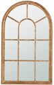 A & B Home Brown/Whitewash Large Arched Accent Mirror-1