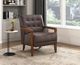Homelegance® Crafton Dark Brown/Walnut Accent Chair-1