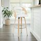 Armen Living Shelly Oak/White Barstool-1