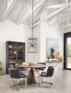 Four Hands Millie Drifted Matte Black/Oak Cabinet-1