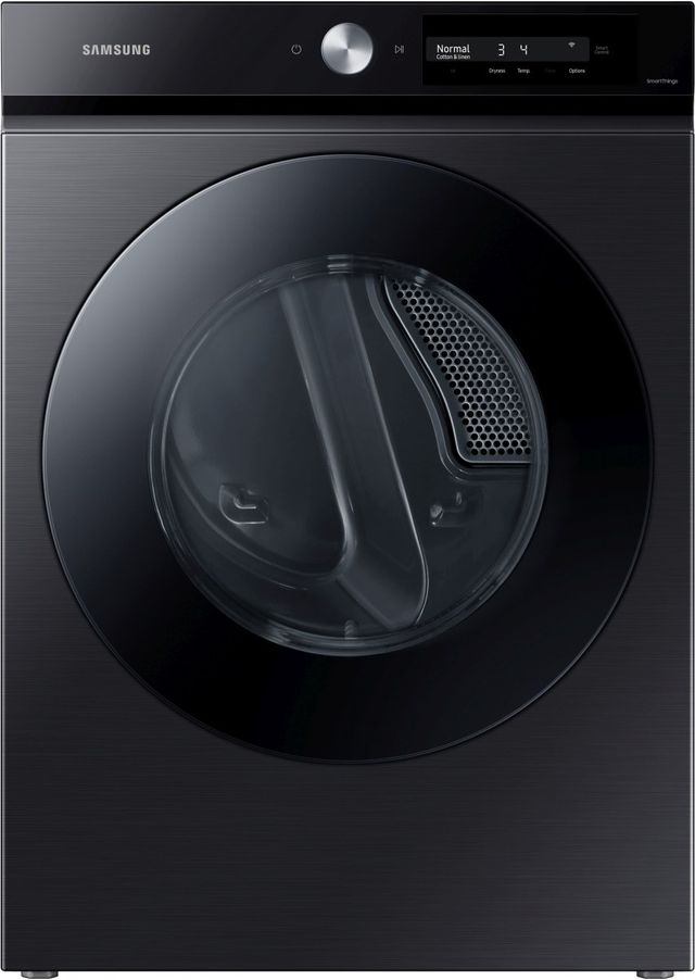 Samsung Bespoke 6700 Series 7.5 Cu. Ft. Brushed Black Front Load Electric Dryer-0