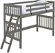 Crate Designs™ Furniture Graphite Twin Tall Mission Loft Bed-0