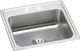 Elkay Lustertone® Classic Lustrous Satin 22" x 19-1/2" x 10-1/8" 2-Hole Single Bowl Drop-In Sink with Perfect Drain®-0