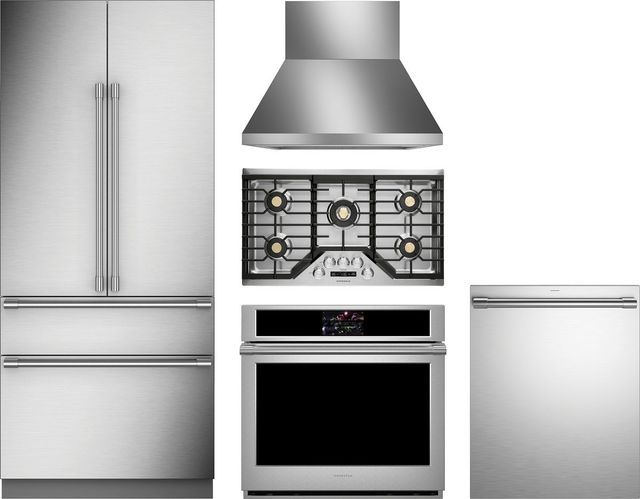 Monogram® 5 Piece Stainless Steel/Panel Ready Gas Kitchen Package-0