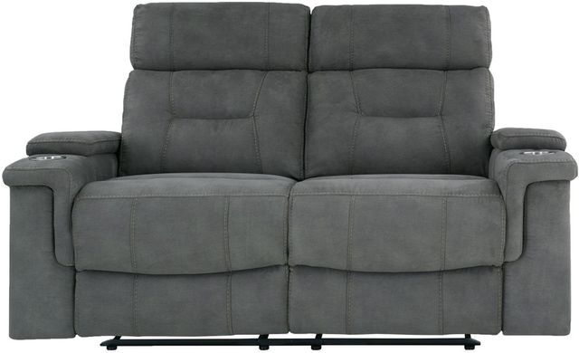 Parker House® Diesel Cobra Grey Manual Loveseat-1