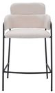 Zuo® Modern Marcel 2-Piece Black/Cream Counter Stool Set-1