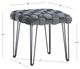 Powell® Neva Gray Square Ottoman Stool-2