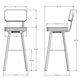 Amisco Customizable Brixton Swivel Spectator Stool-1