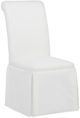 Coaster® Shawna 2-Piece White Upholstered Skirted Side Chair Set-3