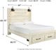 Signature Design by Ashley® Cambeck Whitewash Queen Panel Bed with 2 Storage Drawers-3