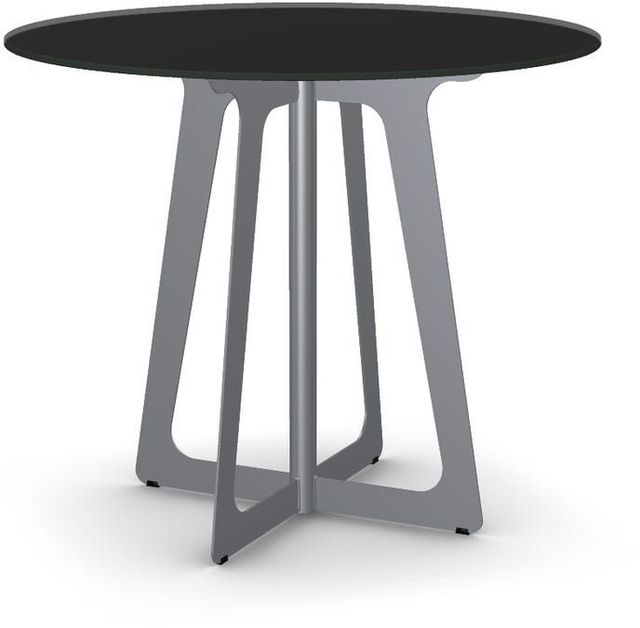 Amisco Genesis Black Glass Round Counter Table-0