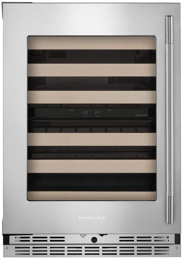 KitchenAid® 24" PrintShield™ Stainless Steel Wine Cooler -0
