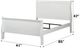 ACME Furniture Louis Philippe White Twin Sleigh Bed-2