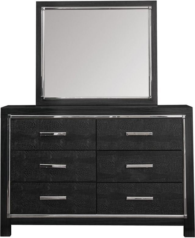 Signature Design by Ashley® Kaydell 4-Piece Black King/California King Upholstered Panel Headboard Set-3