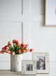 A & B Home Brass/White Marble Photo Frame-2