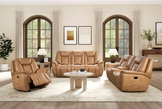 Corinthian Furniture Jordan Camel Power Reclining Loveseat-1