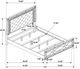 Coaster® Gunnison 5-Piece Silver Metallic California King Panel Bedroom Set-2