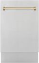 ZLINE Autograph Edition 18" Stainless Steel Built In Dishwasher-0