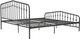 Novogratz Bushwick Gunmetal Gray King Metal Bed-4