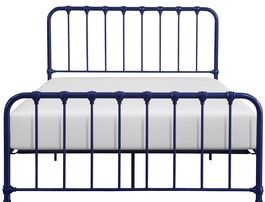 Mazin Furniture Bethany Navy Blue Queen Bed-0