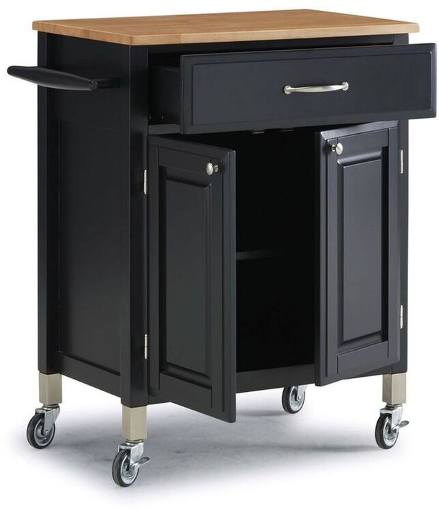 homestyles® Dolly Madison Black Kitchen Cart-2