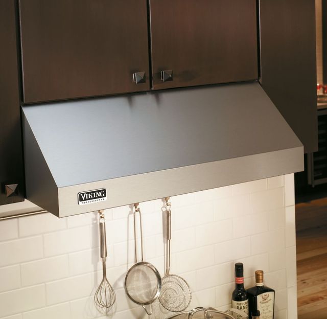 Viking® 5 Series 30" Ivy 10" High Wall Hood with Ventilator-1