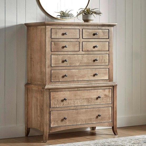 Archbold Furniture Customizable Amish Essentials Provence 8-Drawer Chest-1