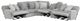 Catnapper® Abraxas 6-Piece Moonstruck 41" Curved Power Reclining Sectional-1