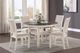 Homelegance® Asher Antique White Round Dining Table with Brown Top -1