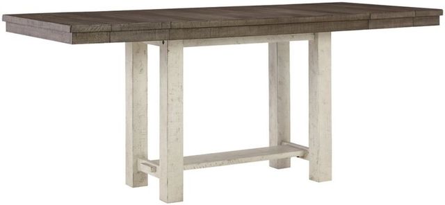 Benchcraft® Brewgan Brown Counter Height Dining Table with Whitewash Legs-0