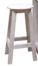 Million Dollar Rustic Dark Brown/White Island with Stools-2