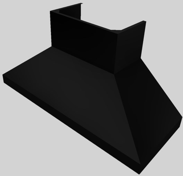 Vent-A-Hood® 60" Black Wall Mounted Range Hood-1