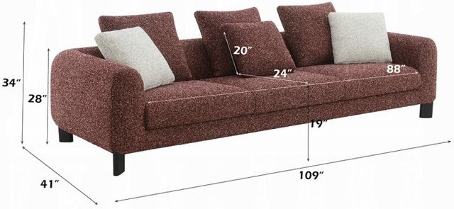 ACME Furniture Mardi Maroon Sofa-2