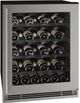 U-Line® 1 Class 24" Stainless Steel Glass Door Wine Refrigerator-0