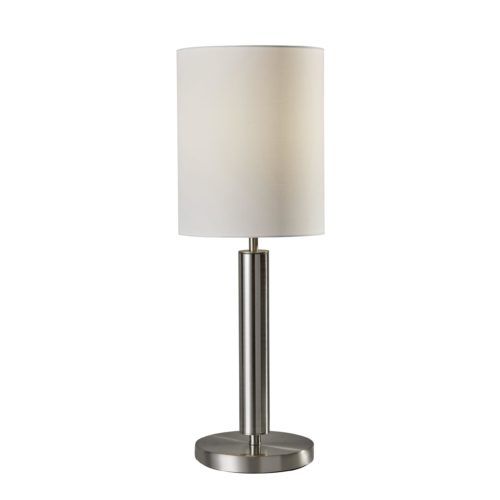 Adesso® Hollywood Brushed Steel Table Lamp-0
