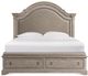 Riverside Furniture Anniston Cashmere King Panel Storage Bed-0