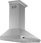 FORNO® Aria Series Alta Qualita 60" Stainless Steel Wall Mounted Range Hood -2