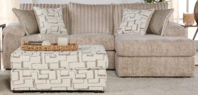 Hughes Furniture® 19950 2-Piece Galactic Parchment Right-Arm Facing Sectional-0