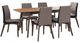 Coaster® Redbridge 7-Piece Gray/Natural Walnut Rectangular Dining Set-0