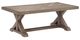 Signature Design by Ashley® Revare Beach Beige Aluminum/Porcelain Outdoor Cocktail Table-0
