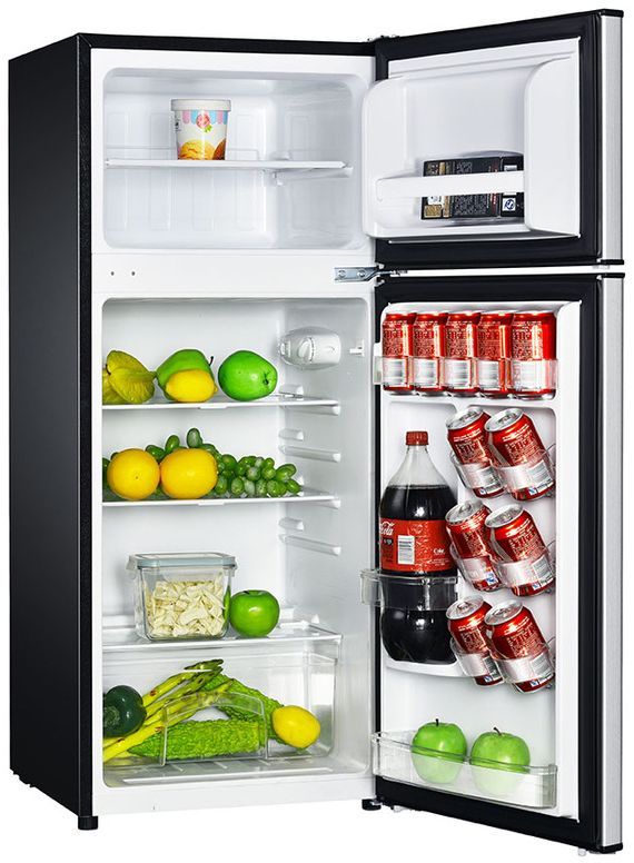 Avanti® 19" 4.5 Cu. Ft. Stainless Steel Compact Top Freezer Refrigerator-2