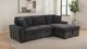 Coaster® Pastrana 2-Piece Gray Right-Arm Facing Sleeper Sectional Sofa-0