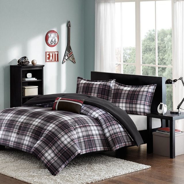 Olliix by Mi Zone Harley Black Full/Queen Comforter Set-0