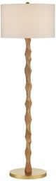 Currey & Company Sunbird Natural/Brass Floor Lamp-0