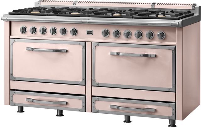 Viking® Tuscany 66" Blush Pro Style Dual Fuel Range with 2 Induction-2
