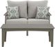 Signature Design by Ashley® Visola 2-Piece Gray Outdoor Conversation Set-0