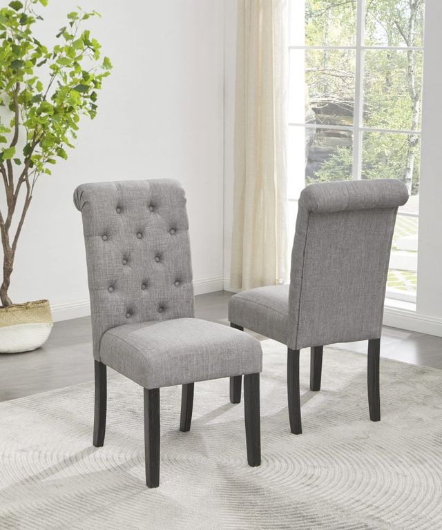 Signature Design by Ashley® Broshound Dark Brown/Beige Dining Chair-4