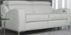 Fornirama 3441 White Power Reclining Condo Sofa with Adjustable Headrest-1