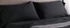 Malouf® Woven™ Brushed Microfiber Black Standard Pillow Case-0