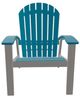 Telescope Casual Newport Aqua/Warm Gray Polymer Outdoor MGP Adirondack Chair-1